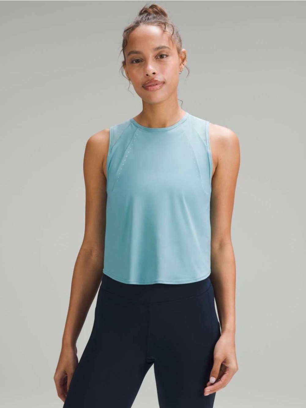 NWOT Lululemon Sculpt Sleeveless Cropped Tank Top Tidal Teal Size 6